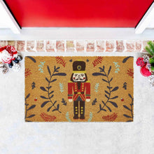 Kate Aurora Christmas Nutcracker Toy Soldier Bristled Coir Outdoor Welcome Mat - 18"x30"