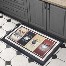 Kate Aurora Anti Fatigue Memory Foam 18" x 30" Seattle & New York Coffee Shoppe Kitchen Floor Mat