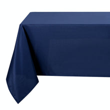 Kate Aurora Basics All Purpose Spill Proof Fabric Tablecloths - 60 in. W x 104 in. L (8-10 Chairs), Navy