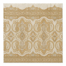 Kate Aurora French Chateau Paisley Chic Premium Fabric Shower Curtain - Gold