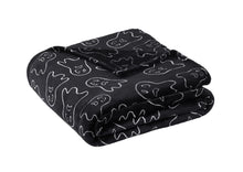 Kate Aurora Scary Halloween Ghosts Black & White Oversized Accent Throw Blanket - 50 in. x 70 in.