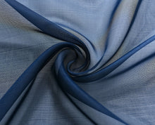 Kate Aurora Living Designer Sheer Voile Rod Pocket Curtains For Small Windows - 52 in. W x 45 in. L, Navy