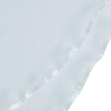 Kate Aurora Living Double Layered Sheer Rod Pocket Ascot Window Valances - 55 in. W x 24 in. L, Wedgewood Blue
