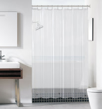 GoodGram® Basic PEVA Non-Toxic, Mold & Mildew Resistant Lightweight Vinyl Shower Liner - Super Clear