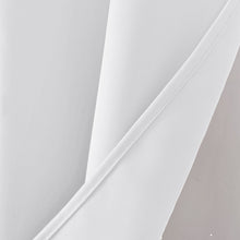 Kate Aurora 1 Piece White Light Filtering Grommet Top Window Curtain Panel - 45 in. Long