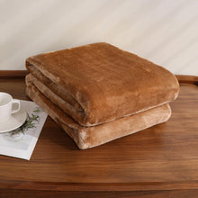 Kate Aurora Ultra Lux Oversized Heavyweight Pumpkin Spice Accent Throw Blanket - 50"x70"