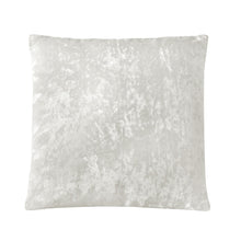 Kate Aurora Belissima Textured Velvet 18" x 18" Filled Accent Throw Pillow - Creamy White