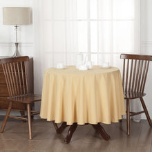 Kate Aurora Basics All Purpose Spill Proof Fabric Tablecloths - 70in. Round, Gold