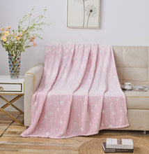 Goodgram Glow In The Dark Pink Stars Ultra Plush Fleece Accent Throw Blanket - 50 In. X 60 In.