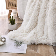 Kate Aurora Regal Luxe Oversized Ultra Soft & Fuzzy Lined Accent Throw Blanket - 50 in. W x 70 in. L - Beige