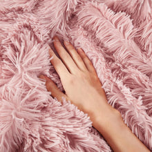 Kate Aurora Regal Luxe Oversized Ultra Soft & Fuzzy Lined Accent Throw Blanket - 50 in. W x 70 in. L - Dusty Rose