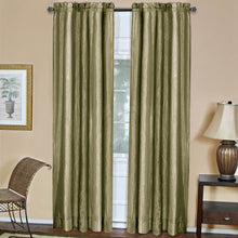 GoodGram Ombre Crushed Satin Sheer Single Window Curtains & Valances - 50 in. W x 84 in. L, Sage