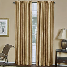 GoodGram Royal Ombre Crushed Semi Sheer 63 in. Long Curtain Panel Pair - 50 in. W x 63 in. L, Sandstone