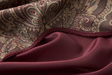 Kate Aurora Complete 5 Piece Sheer Window in a Bag Curtain & Valance Set - 52 in. W x 84 in. L, Burgundy/Brick