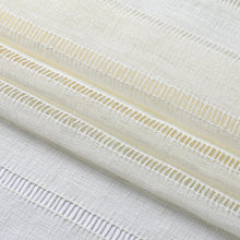 Kate Aurora Modern Chic Complete 4 Piece Striped Sheer Kitchen Curtain Tier & Valance Set - Beige