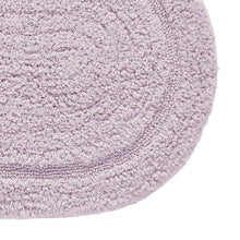Kate Aurora Spa Retreat 100% Pile Cotton 2 Piece Oval Bath Rug Set - Blush