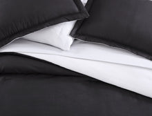 Kate Aurora Dorm Accents Brasilia Reversible 7 Piece Bed in a Bag Comforter & Sheets Set , Black - King