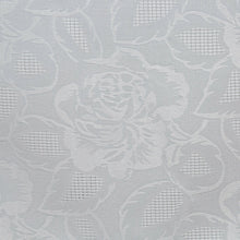 Kate Aurora Shabby Chic Floral Fabric Tablecloth - 56 in. W x 84 in. L, White
