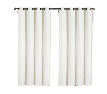 GoodGram 2 Pack: Hotel Thermal Grommet 100% Blackout Curtains - 52 in. W x 84 in. L, White