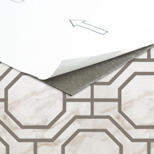 Kate Aurora Retro 12x12 Self Adhesive Vinyl Floor Tile - Octagon - 20 Tiles/20 sq. ft.
