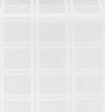 Kate Aurora Plaid & Tartan Stain Resistant & Spill-Proof Fabric Tablecloth - 10-12 Chairs, White