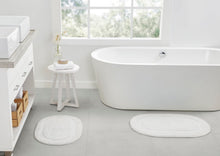 Kate Aurora Spa Retreat 100% Pile Cotton 2 Piece Oval Bath Rug Set
