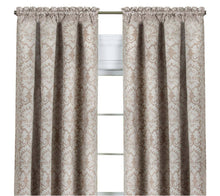 Kate Aurora Royal Living 2 Piece Rod Pocket Damask Design 95% Blackout Curtain Panels - 63 in. Long - Taupe