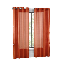 GoodGram Ultra Luxurious Elegant Sheer Grommet Single Curtain Panel - 54 in. W x 84 in. L, Spice