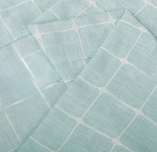 Kate Aurora Country Farmhouse Aqua Buffalo Plaid Rod Pocket Window Valance - 52 in. W x 15 in. L