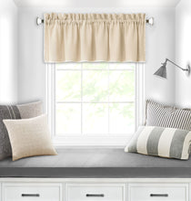 Kate Aurora Coastal Hamptons Living Textured Rod Pocket  Window Valance