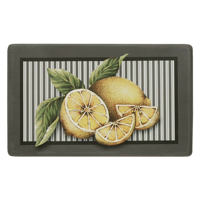 GoodGram Country Lemon Memory Foam Anti-Fatigue Kitchen Floor Mat - 18 in. W x 30 in. L