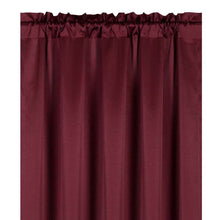 Kate Aurora 6 Piece Maison Estate Collection Semi Sheer Window Curtains & Beaded Valance Set - Burgundy