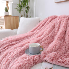 Kate Aurora Regal Luxe Oversized Ultra Soft & Fuzzy Lined Accent Throw Blanket - 50 in. W x 70 in. L - Dusty Rose