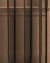 GoodGram Basic Home Grommet Top Sheer Single Window Curtain - 52 in. W x 90 in. L, Brown