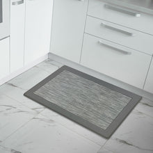 Kate Aurora Brasserie Chef Anti Fatigue Non-Skid Memory Foam Kitchen Floor Mat - 18 in. W x 30 in. L - Gray