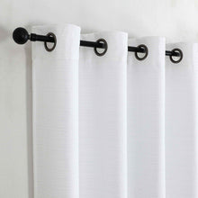 Kate Aurora 1 Piece Grace Hotel Room Darkening Grommet Top Window Curtain Panel - 84 in. Long - White