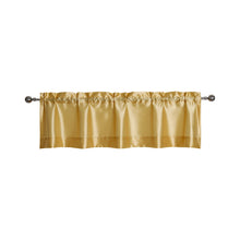 Kate Aurora Parisian Living Complete 3 Piece Lightweight Sheer Cafe Kitchen Curtain Tier & Valance Set - Gold