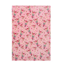 Kate Aurora Valentine's Day Flower Bouquet Oversized Pink Accent Throw Blanket - 50 in. X 70 in.