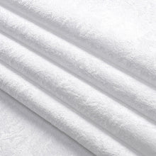 Kate Aurora Serena Elegant Jacquard Woven Fabric Shower Curtain - Standard Size - White