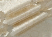 Kate Aurora Organza Sheer Milawi Complete 5 Piece Window Curtain Set - Beige