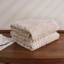 Kate Aurora Leylani Ultra Soft & Plush Luxurious Accent Throw Blanket - 50 in. W x 60 in. L - Linen