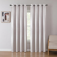 Kate Aurora 1 Piece Riyadh Light Filtering Grommet Top Embossed Diamond Jacquard Window Curtain Panel - Silver