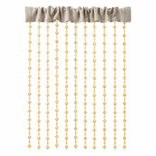 Kate Aurora 6 Piece Maison Estate Collection Semi Sheer Window Curtains & Beaded Valance Set - Chocolate