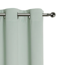 Kate Aurora Hotel Living 2 Pack 100% Blackout Grommet Top Sage Green Curtain Panels - 50 in. W x 45 in. L, Sage Green