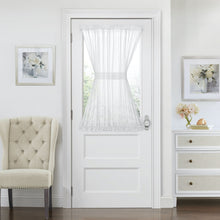 Kate Aurora Luxurious Batiste Sheer French Door Curtain Panel With Tieback