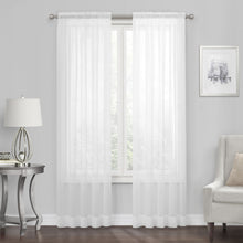Kate Aurora Living 4-Pack High End Luxe Rod Pocket Sheer Voile Window Curtain Set - White