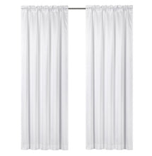 Kate Aurora Ultra Lux Faux Silk Regency Crinkle Rod Pocket Semi Sheer Single Curtain Panel - 52 in. W x 84 in. L, White