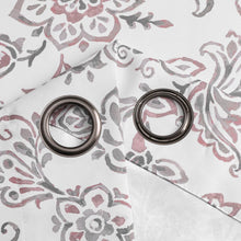 Kate Aurora Bradenton 1 Piece Grommet Top Light Filtering Paisley Floral Window Curtain Panel - Spice