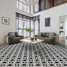 GoodGram Peel N' Stick DIY Retro 12x12 Self Adhesive Vinyl Floor Tile - 20 Tiles (20 Total SF in a Box) - Onyx Star - 20 Tile