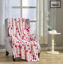 Kate Aurora Valentine's Day "Be Mine" Hearts Ultra Soft & Plush Accent Throw Blanket - 50 In W X 60 In. L